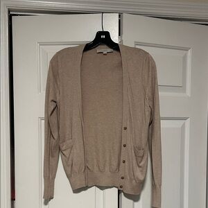LOFT Light Brown Cardigan Sweater